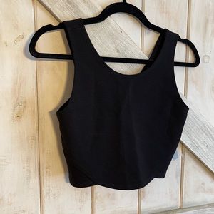 Black sexy bodycon top and skirt